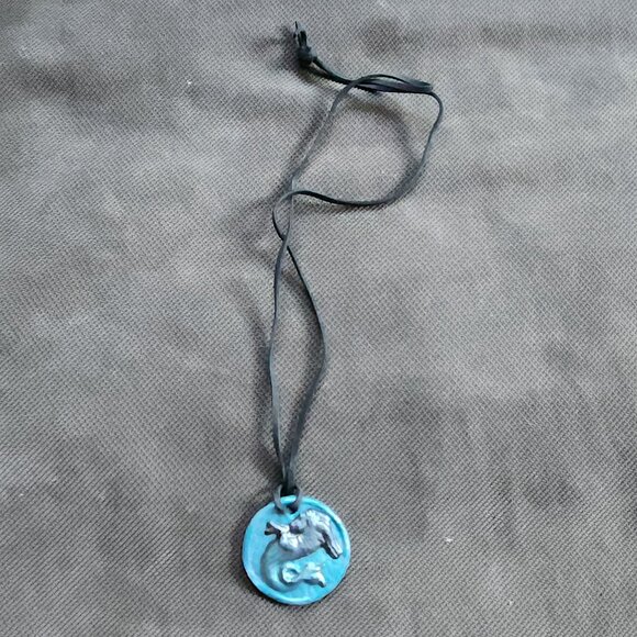 Turquoise Capricorn Pendant Necklace - Picture 8 of 11